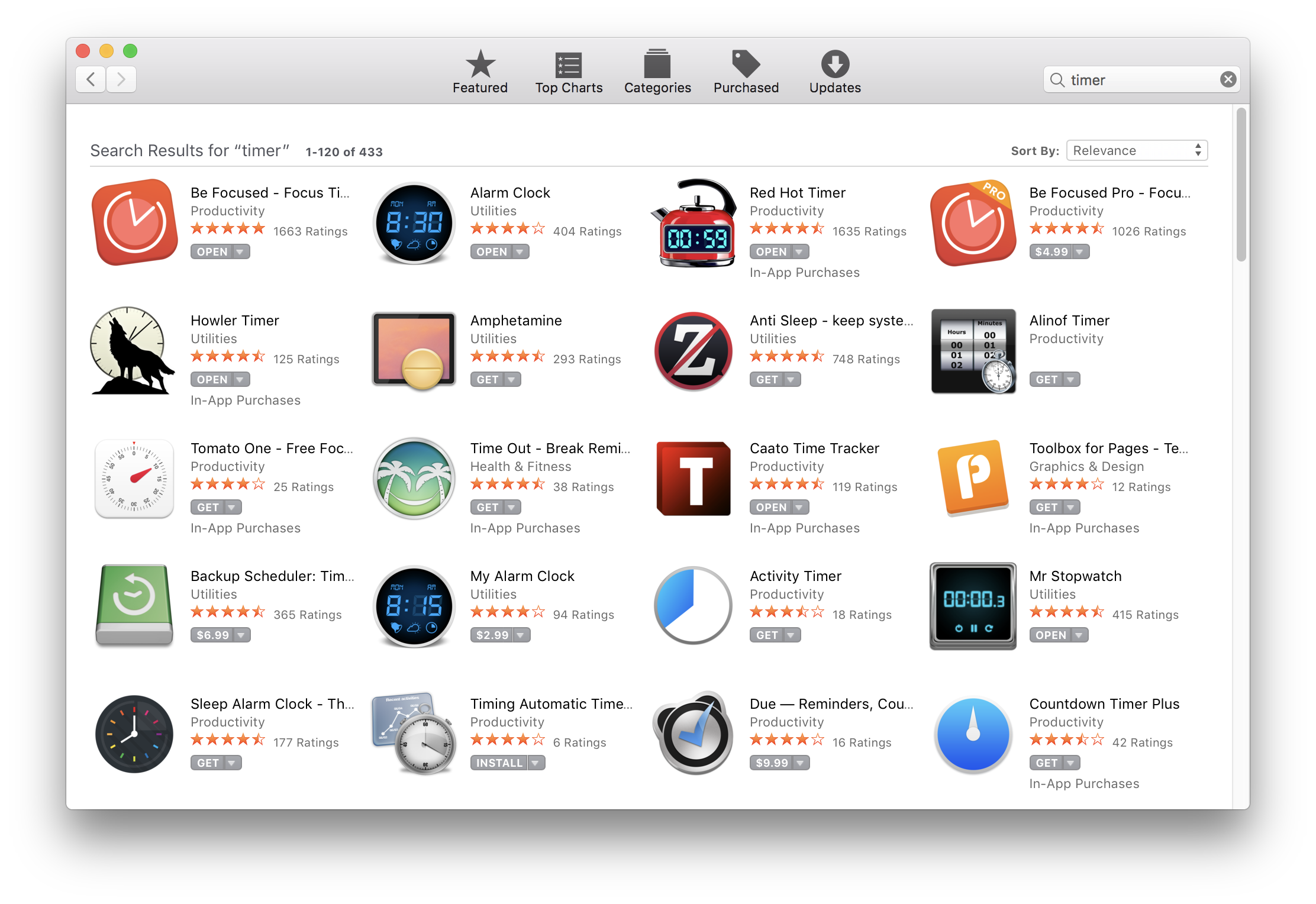 433 timer apps on the Mac App Store