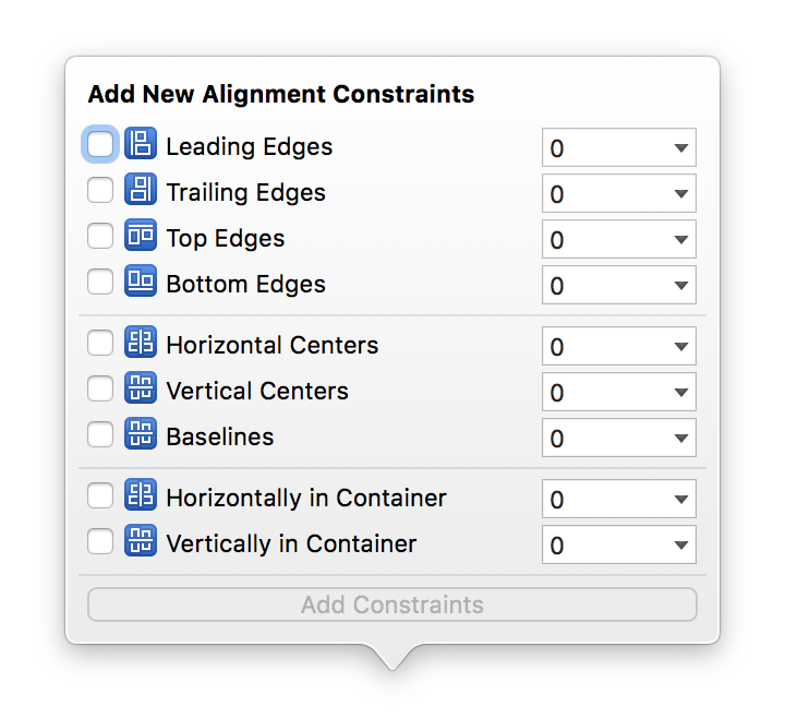 Align Menu