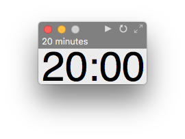 Super Easy Timer 20 minutes with natural language