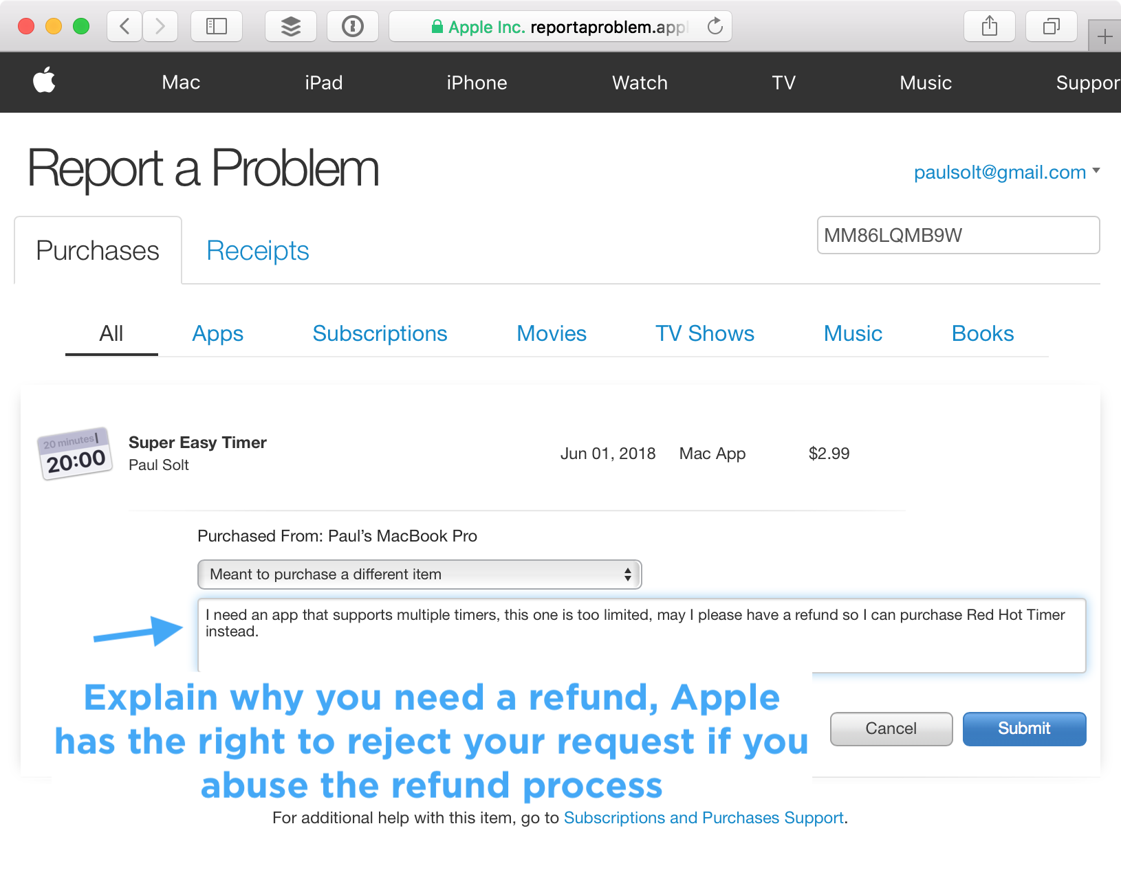 nexon itunes refund